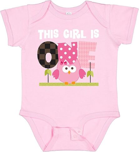 inktastic 1st Birthday Owl Girls Cute Baby Bodysuit in Kuwait