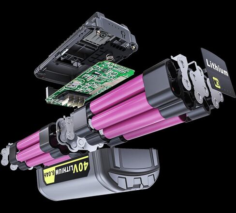Replace for Ryob 40V Battery 6.0Ah OP4060 OP4040 Battery OP4050 OP4015 OP4026 OP4030, Compatible with Ryob 40V HP Series Tools in Kuwait