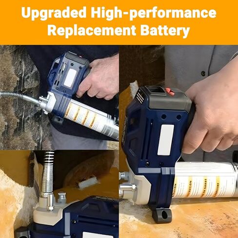 2-Pack Replacement Lincoln Battery, 12V 4000mAh Ni-MH, Rechargeable Battery with Higher Safety & Longer Runtime - Compatible with Lincoln LIN-1200, LIN-1201, LIN-1240, LIN-1242, LIN-1244 Grease Guns in Saudi Arabia