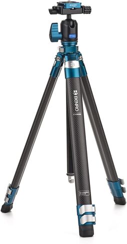 Benro CyanBird Carbon Fiber Tripod Kit – 2-Series Lightweight 5-Section Tripod with G36PT Head, Flip Locks, and Carry Case for DSLR, Mirrorless & Professional Cameras (TCBC25G36PT) in Kuwait