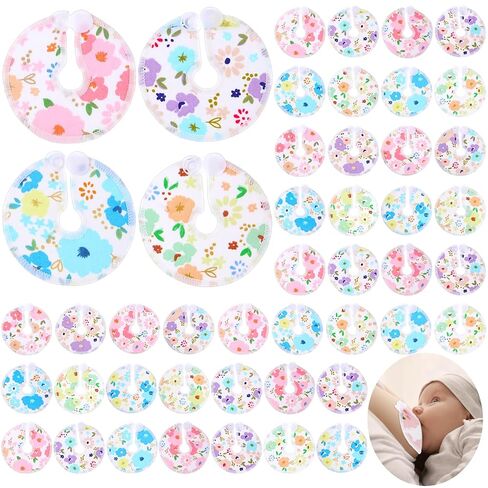 Threlaco 48 Pcs Gtube Button Covers Feeding Tube Pads Holder Abdominal Reusable Accessories Peg Tube Soft Absorbent Breast Feeding Pads Breastfeeding Support Nursing Care Stay Dry in Kuwait