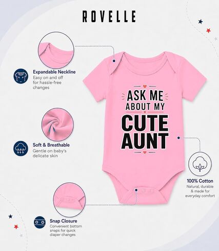 Assorted Baby Onesies For Aunties n Aunts Newborn Gifts in Assorted Colors in Kuwait