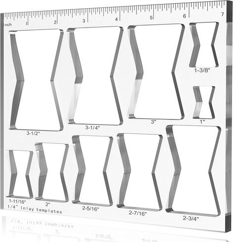 3 Pcs Router Templates for Woodworking, 4 * 3.92 Inch Circle Jig Router Template Jig Kit, Circle Inlay Template Decorative in Kuwait