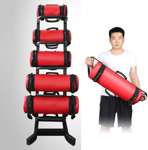 Kg Weighted Exercise Sandbag for Home Gym and Cross-Training, Leather Material with Multiple Gripping Options, Machine-Washable Fitness Sandbags with Storage Pouch for Sturdy in Kuwait