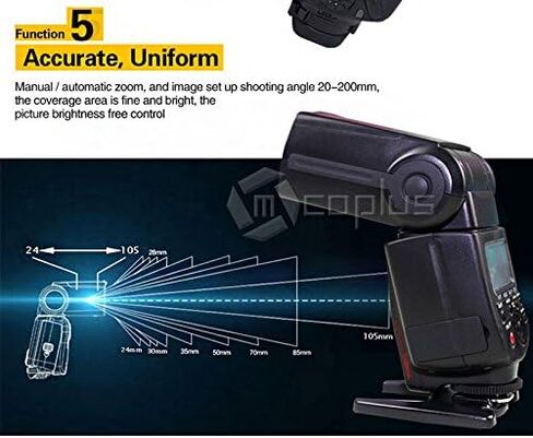 MT600N GN60 High Speed Sync 1/8000s I-TTL Master Slave On-Camera Flash Speedlite in Kuwait
