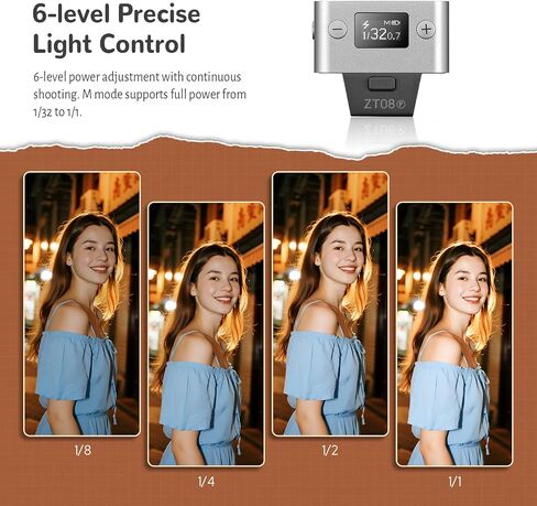 ZENIKO ZT-08F Mini On-Camera TTL Flash for Fujifilm Cameras – Ultra-Compact, Portable, Professional TTL Auto Flash with Fast Recycle(Silver) in Kuwait