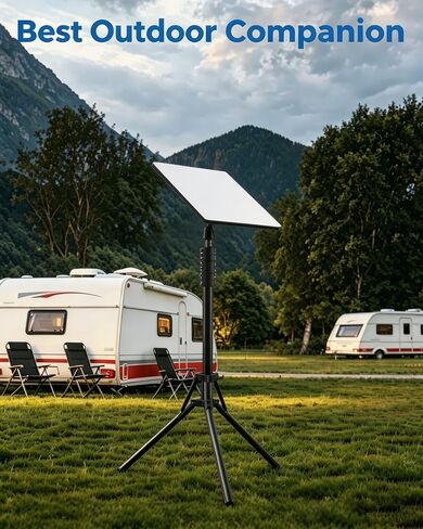 Tripod Mount Compatible with Starlink Mini, 60.24-in Height Adjustable | 360° Adjustable, Foldable, Easy to Install Metal Tripod Compatible with Starlink Mounting Kit for Outdoor Camping RV in Kuwait