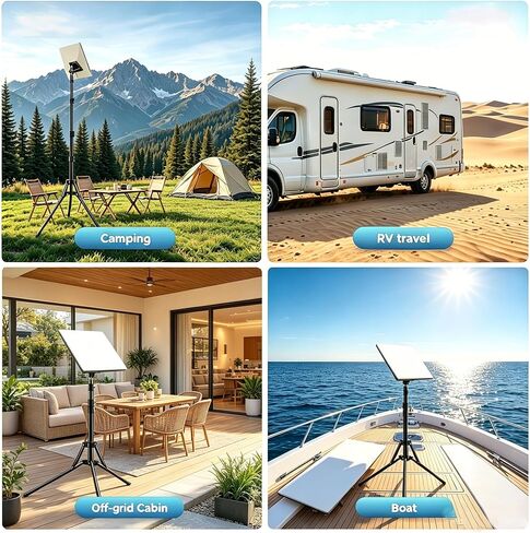Tripod Mount Compatible with Starlink Mini, 60.24-in Height Adjustable | 360° Adjustable, Foldable, Easy to Install Metal Tripod Compatible with Starlink Mounting Kit for Outdoor Camping RV in Kuwait
