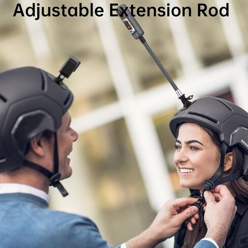 Action Camera Motorcycle Mount Bundle Compatible with GoPro, DJI | Heavy-Duty Handlebar Clamp & Helmet Extension Arm Kit for Insta360 X5, X4, X3, X2, GO 3S, Hero 13/12/11, Osmo Action 5 Pro in Kuwait