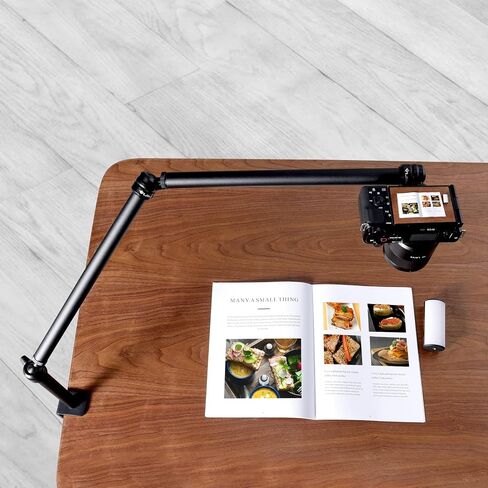 VIJIM LS08 Flexible Overhead Camera Mount Desk Stand WebcamStand Microphone | Boom Arm Tabletop Photography Videography Live Stream Table clamp Mount in Kuwait