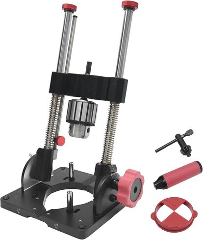 Drill Mate PRO, 1/2" Keyed Chuck Portable Drill Press, All-Metal Construction with 0-60 Angle Adjustment, Drilling Guide for Wood Metal Plastic in Kuwait