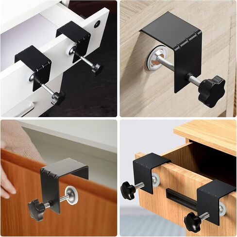 Drawer Front Installation Clamps Cabinet Hardware Jig Tool Face Frame Cabinet Hardware Template Clamps 2 pcs in Kuwait