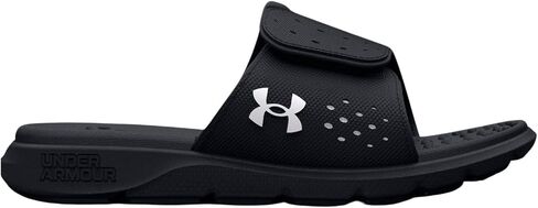Under Armour Women's Ignite Pro Slide, (001) Black/Black/White, 9, US in Kuwait