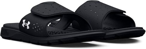 Under Armour Women's Ignite Pro Slide, (001) Black/Black/White, 9, US in Kuwait