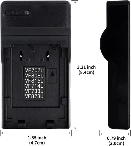 Norifon BN-VF808 USB Charger for JVC GR-D750U, GR-D850, GZ-HD3 | Compaitible with JVC GZ-HD30, GZ-HD300, GZ-HD310, GZ-HD320, GZ-HD40, GZ-HD5, GZ-HD6, GZ-HD7, GZ-MG330, GZ-MG36 Camera in Kuwait
