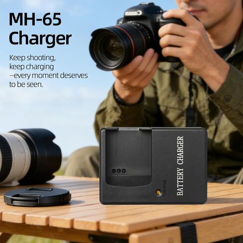 EN-EL12 Battery Charger, Camera Accessories for Nikon Coolpix S9900 S9500 S9300 S9100 S8200 S8000 S6300 S6200 S6100 A1000 A900 B600 W300 AW130 AW120 AW110, Replacement for MH-65 Charger in Kuwait