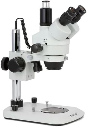 AmScope SM-2TN-LED 45X Trinocular Stereo Zoom Microscope - Super | 7X-45X Magnification Range Widefield Optics Built-In LED Illumination in Kuwait