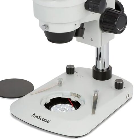 AmScope SM-2TN-LED 45X Trinocular Stereo Zoom Microscope - Super | 7X-45X Magnification Range Widefield Optics Built-In LED Illumination in Kuwait