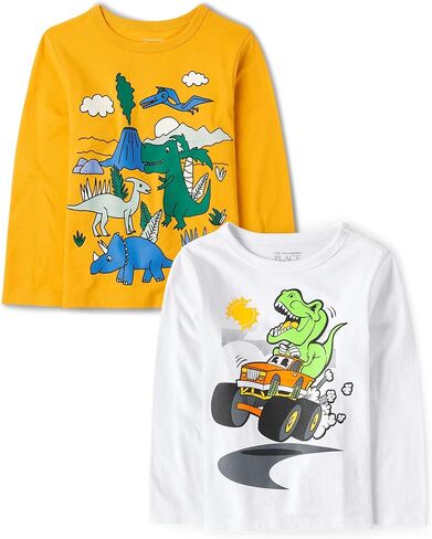 The Children's Place,Baby Boys,and Toddler Assorted Everyday Long Sleeve Graphic T-Shirts in Kuwait