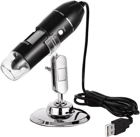 Digital Microscope Camera with Stand Portable Electronic Microscope 500X 1000X 1600X for Mobile Phone PC in Kuwait