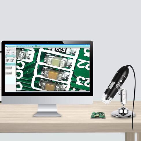 Digital Microscope Camera with Stand Portable Electronic Microscope 500X 1000X 1600X for Mobile Phone PC in Kuwait