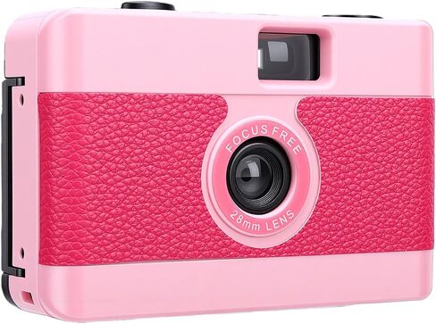 Diyeeni Half Frame Film Camera, Reusable, Focus - Free, 35mm Film Camera 28MM F / 8 Lens, Built in Flash, Lightweight, for Photography(& AAA Battery are not Included) (White) in Kuwait