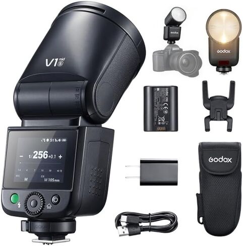 Godox V1mid N Camera Flash TTL High Speed Sync Li-ion Battery Portable Flash Fit for Nikon DSLR Camera in Kuwait