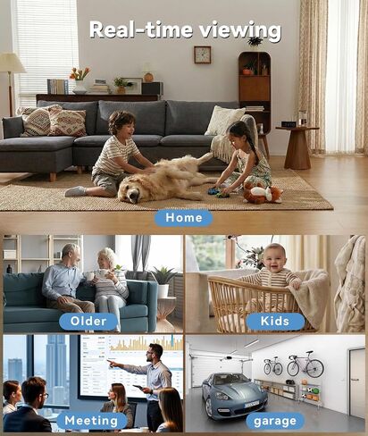 1080P HD Wireless WiFi Indoor Camera Smoke Detector for Home Security with App Control & Motion Detection,Outdoor Camera with Night Vision & Loop Recording for Office,Garage,Shop,Easy to Use in Kuwait