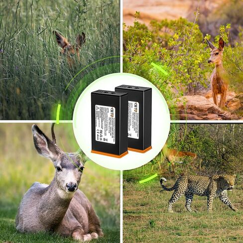 2026 Upgraded 2 Pack Power Plus Battery for Moultrie Edge Cameras | for Moultrie Edge Battery Pack,Compatible with Moultrie Edge, Edge PRO, Edge 2, Edge 2 PRO,Edge 3 and Solar Panel in Kuwait
