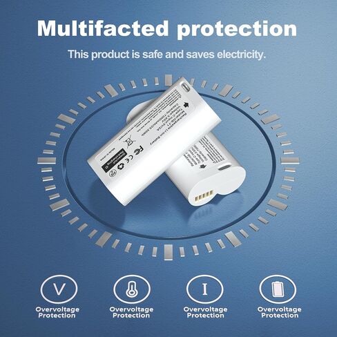 2026 Upgraded 2-Pack 7000mAh Rechargeable Batteries for Wyze Battery WBAT1 | for Wyze Duo Cam Video Doorbell/Wyze Battery Cam Pro Camera/Wyze Palm Lock WBAT1 WABT2 in Kuwait