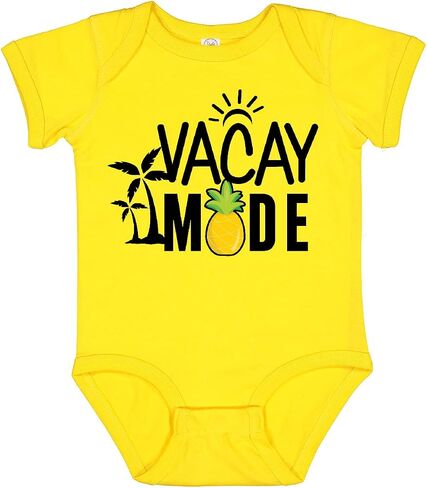 inktastic Vacay Mode with Palm Trees Sun and Pineapple Baby Bodysuit in Kuwait