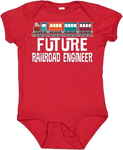 inktastic Future Railroad Engineer Train Baby Bodysuit in Kuwait