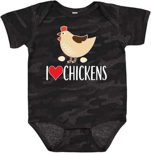 inktastic Chickens Cute Farm Animal Baby Bodysuit in Kuwait
