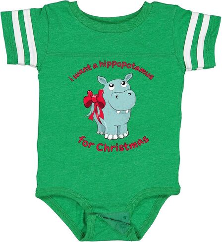 inktastic I Want a Hippopotamus for Christmas Baby Bodysuit in Kuwait