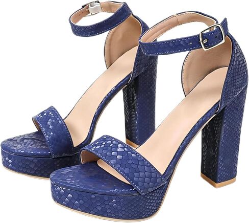 Women's One Strap Polka Dot Platform Sandals Open Toe Chunky Heel | Adjustable Ankle Buckle Non-Slip Rubber Thick Sole Comfortable Fit for Wedding Party Dance Graduation in Kuwait