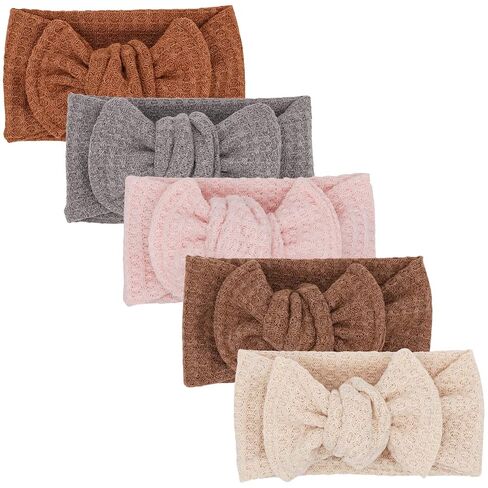 Baby Girls Headbands with Bows Infant Toddler Headwrap Hair Accessories in Kuwait