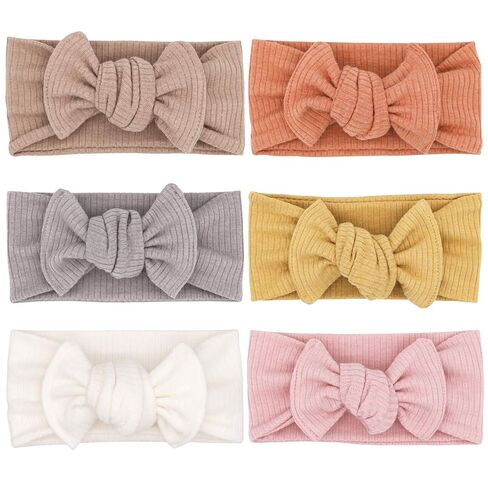 Baby Girls Headbands with Bows Infant Toddler Headwrap Hair Accessories in Saudi Arabia