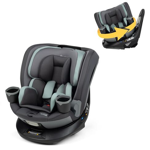 Safety 1st Turn and Go 360 ST 360 Rotating Car Seat, SafetySwivel, SecureTech Installation, All-in-One Convertible Car Seat, 3-in-1 Rear-Facing, Forward-Facing, Booster, 5-100 lbs, Siberian Caviar in Kuwait