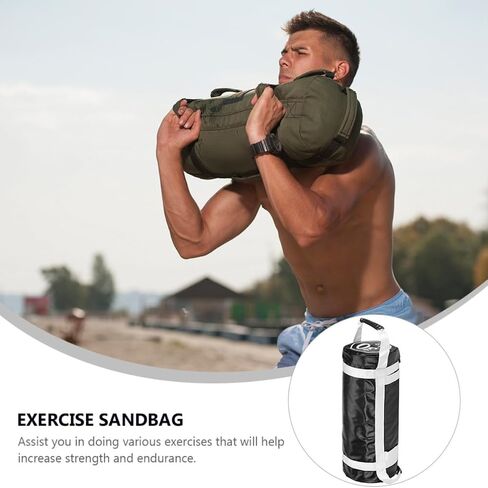 Holibanna Workout Power Bag Fitness Training Sandbag with Handles for Strength Building, Sturdy PVC and Cloth Material, Heavy Duty Exercise Training Bag for Gym and Cross-Training Workouts in Kuwait