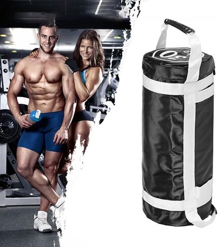 NUOBESTY Workout Power Bag for Weight Training and Fitness with PVC and Cloth Material, Equipped with Handles to Increase Strength, for Gym and Body Conditioning Exercises in Kuwait