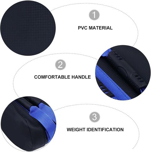 Luxshiny Kg Blue Workout Sandbag for Functional Workouts and Weight Lifting, PVC Material Training Weight Bag with Handles to Increase Strength and Endurance in Kuwait