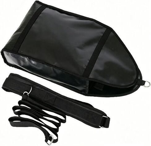 Weighted Drag Sandbag, with Waist Belt, Waterproofing | Padded Hip Belt, 3 Fillable Sandbags, for Sled Sprints and Lunges, for Running Strength Training in Kuwait