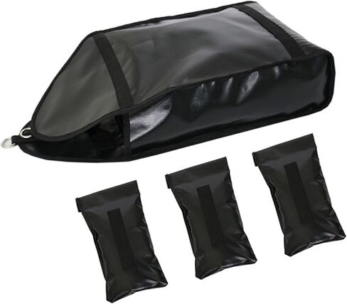 Weighted Drag Sandbag, with Waist Belt, Waterproofing | Padded Hip Belt, 3 Fillable Sandbags, for Sled Sprints and Lunges, for Running Strength Training in Kuwait