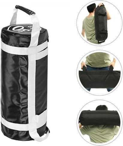 Holibanna Exercise Training Sandbag Power Bag with PVC and Cloth Material for Increasing Endurance and Strength, White Fitness Workout Sandbag for Gym and Functional Training in Kuwait