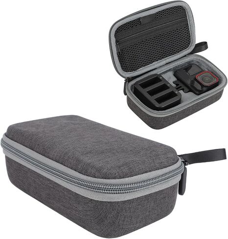 Action Camera Carrying Case | Large Capacity Soft Lining Bag with Hand Strap for Camera, Batteries & Accessories, Wearproof & Portable for Travel in Kuwait