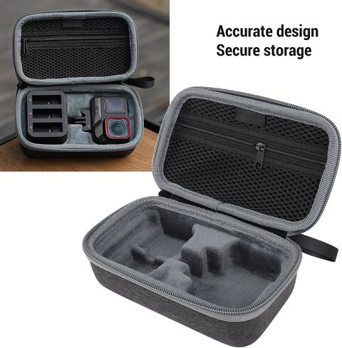 Action Camera Carrying Case | Large Capacity Soft Lining Bag with Hand Strap for Camera, Batteries & Accessories, Wearproof & Portable for Travel in Kuwait