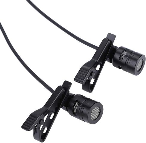 Capacitor Lapel Clip Microphone, 3.5mm with Active Noise Filtering for Smartphone in Kuwait