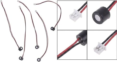 Compact Surveillance Audio Pickup Mic 5-Pack, Waterproof Security Microphone For CCTV Camera Systems With 1.25P Hub in Kuwait