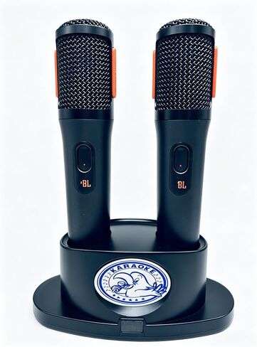 CXVX Microphone Charger Base, Universal Magnetic Charging Dock with 2 USB Cables and Adapters Compatibility JBL PartyBox Wireless Two Microphone and Other Handheld Wireless mic in Kuwait