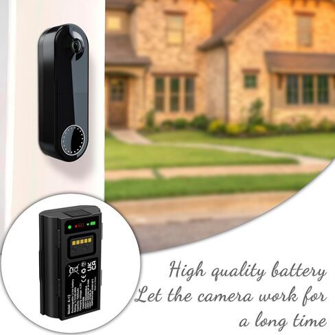 A-12 Battery Compatible for Arlo Essential Wire-Free Video Doorbell 7000mAh | Compatible with Arlo Doorbell VMA2400 AVD2001 AVD2001B A-12 Upgrade Batteria 3.7V 25.9Wh with Charging cable in Kuwait